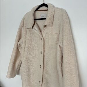 Cozy Beige Sherpa Jacket